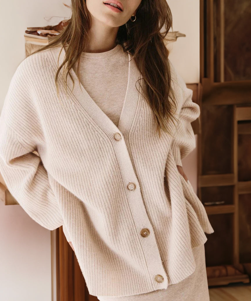Kaschmir Cocoon Strickjacke | Laia