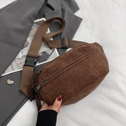 Lässige Cordtasche für Damen | Trendige Gürteltasche | Umhängetasche l Gladys