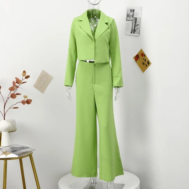 Dakota | Premium-Terno-Anzug für Damen [Blazer + weite Hose]