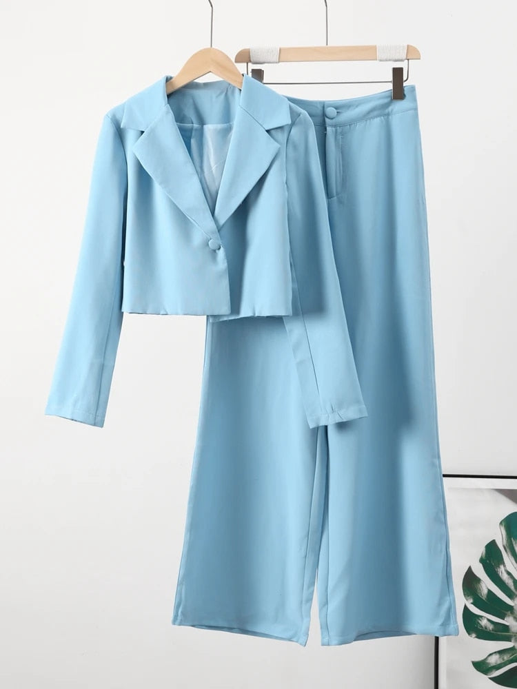 Dakota | Premium-Terno-Anzug für Damen [Blazer + weite Hose]