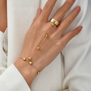 Kreative kleine Kettenarmbänder Fingerringe | Calista