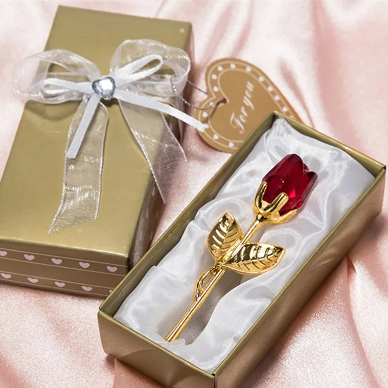 Enchanted Rose l Rose Kristall Geschenk-Box - Muttertagsgeschenk