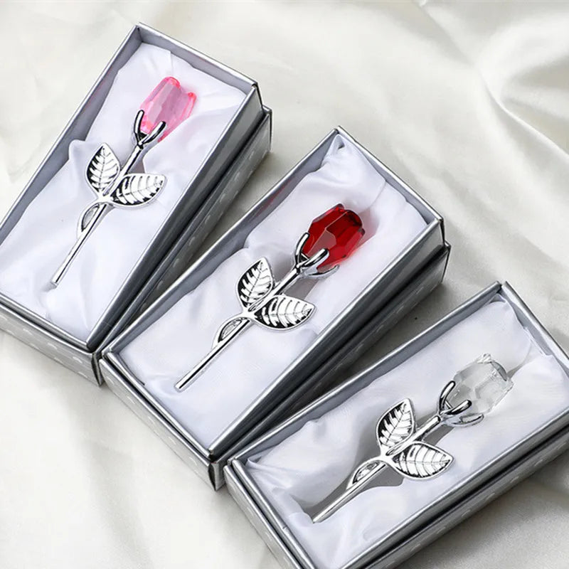 Enchanted Rose l Rose Kristall Geschenk-Box - Muttertagsgeschenk