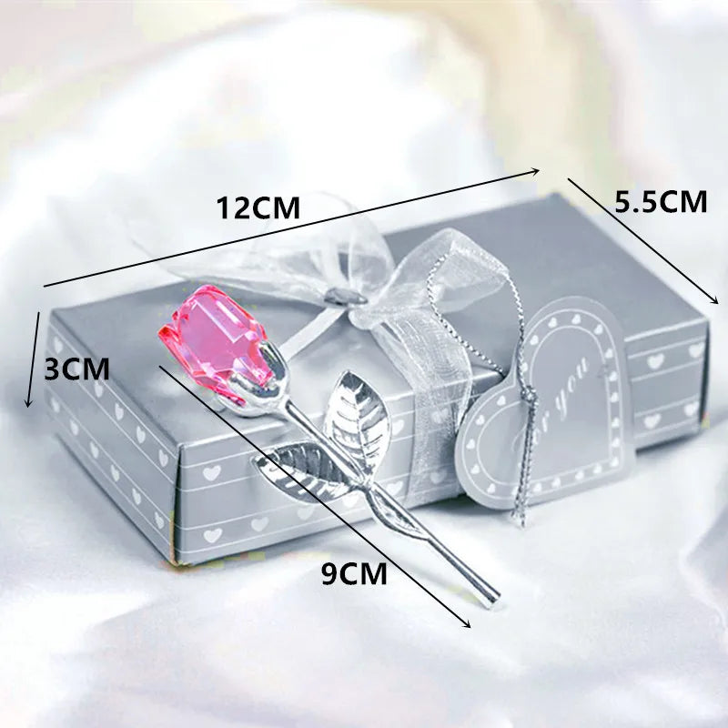 Enchanted Rose l Rose Kristall Geschenk-Box - Muttertagsgeschenk