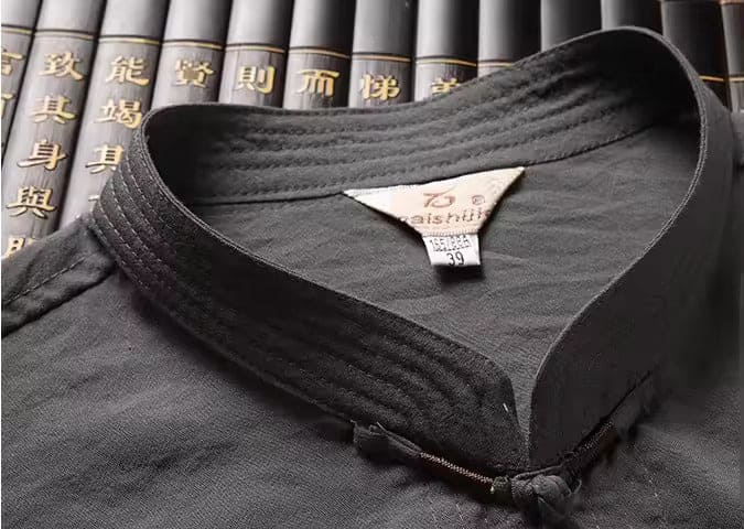 Orientalisches Leinenset mit langen Ärmeln und Loose Pants l Ronin