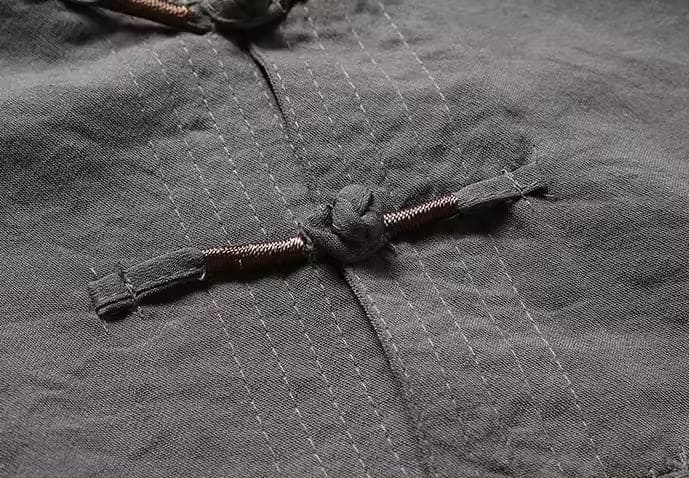 Orientalisches Leinenset mit langen Ärmeln und Loose Pants l Ronin
