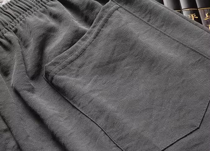 Orientalisches Leinenset mit langen Ärmeln und Loose Pants l Ronin