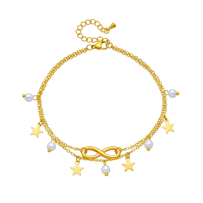ChicDazzle l Charm-Fußkettchen für Damen