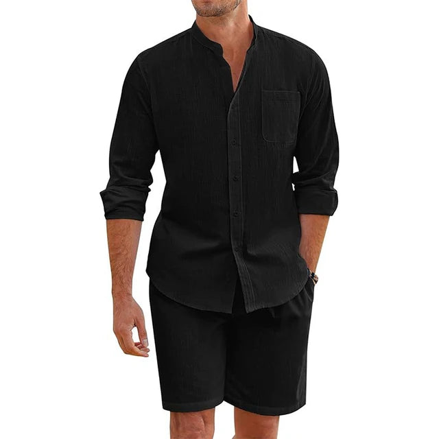 Daily-Casual-Breathable-Cotton-Linen-Outfits-Mens-Vintage-Stand-Collar-Button-up-Shirts-And-Shorts-Sets.jpg_640x640_1c7edacb-1425-463a-83df-3f5b4cd1a07b.webp