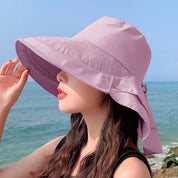 Damen Sommerhut für die Sonne | UV-Nackenschutz mit breiter Krempe | Solar-Strandhut für Damen | Solar Strandhut Frau l Meara