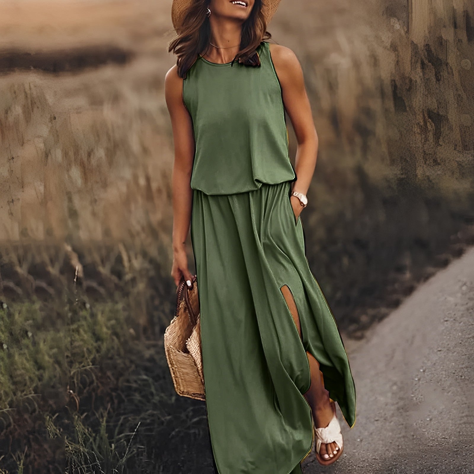Ariadna l Bezauberndes buntes Kleid