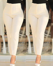 Aurora Elegante l Hohe Taille Arbeit Büro Formelle Damenhosen