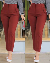 Aurora Elegante l Hohe Taille Arbeit Büro Formelle Damenhosen
