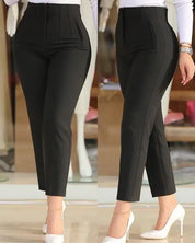 Aurora Elegante l Hohe Taille Arbeit Büro Formelle Damenhosen