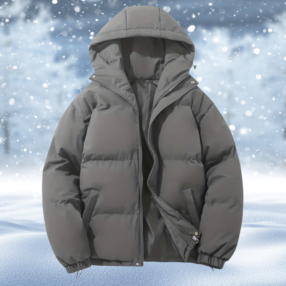 Klassische warme Kapuzenjacke | Kozy