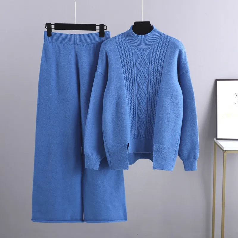 Lässiges und stylisches Herbst-Set aus Pullover und Hose für Damen | Cyprianne