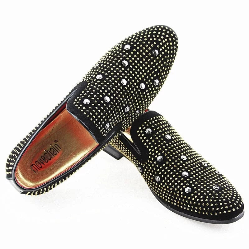 Catriope l Luxuriöse Herren-Loafer mit Nietenverzierung
