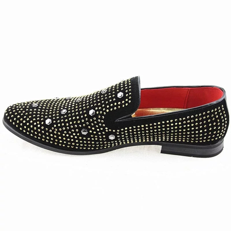 Catriope l Luxuriöse Herren-Loafer mit Nietenverzierung
