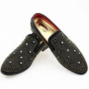 Catriope l Luxuriöse Herren-Loafer mit Nietenverzierung