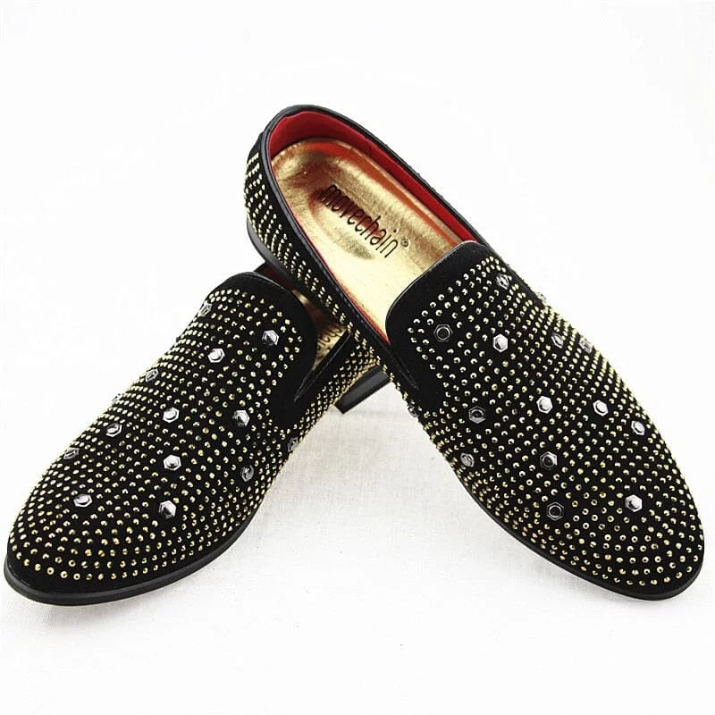 Catriope l Luxuriöse Herren-Loafer mit Nietenverzierung