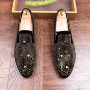 Catriope l Luxuriöse Herren-Loafer mit Nietenverzierung