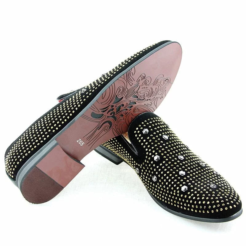 Catriope l Luxuriöse Herren-Loafer mit Nietenverzierung