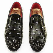 Catriope l Luxuriöse Herren-Loafer mit Nietenverzierung