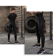 Endurance Pro l Trainings-Kompressionssport-Trainingshose mit schmaler Passform für Herren
