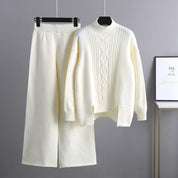 Lässiges und stylisches Herbst-Set aus Pullover und Hose für Damen | Cyprianne