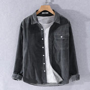 Philip | Langarm-Overshirt aus weichem Denim