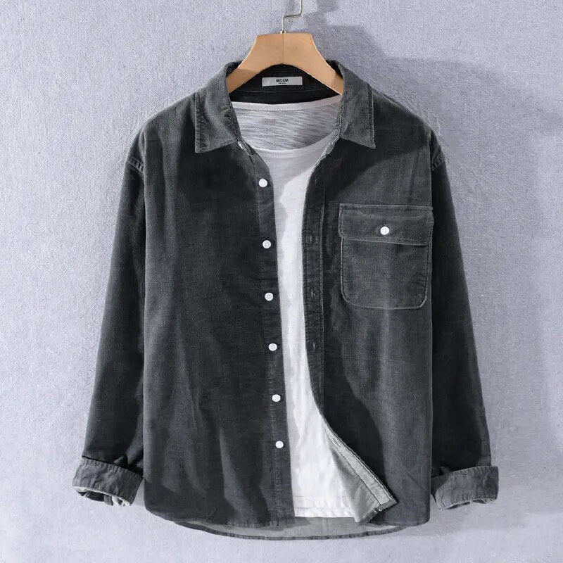 Philip | Langarm-Overshirt aus weichem Denim