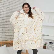 Übergroße Fleece -Kapuze -Decke für ihn und sie l CozyCloud Duo