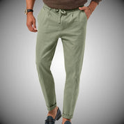 Vicko | Slim-Fit-Leinenhose für Herren