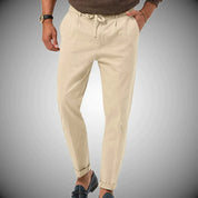 Vicko | Slim-Fit-Leinenhose für Herren