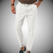 Vicko | Slim-Fit-Leinenhose für Herren