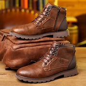 Lederstiefeletten mit Reißverschluss | Tyson