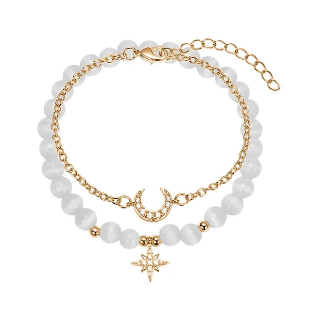 Chain Goddess l Modische Frauen Kristall Perlenschmuck Armbänder - Muttertagsgeschenk