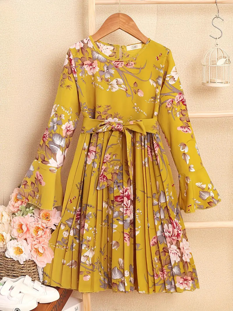 Alberta l Wunderschönes langärmeliges rüschenkleid