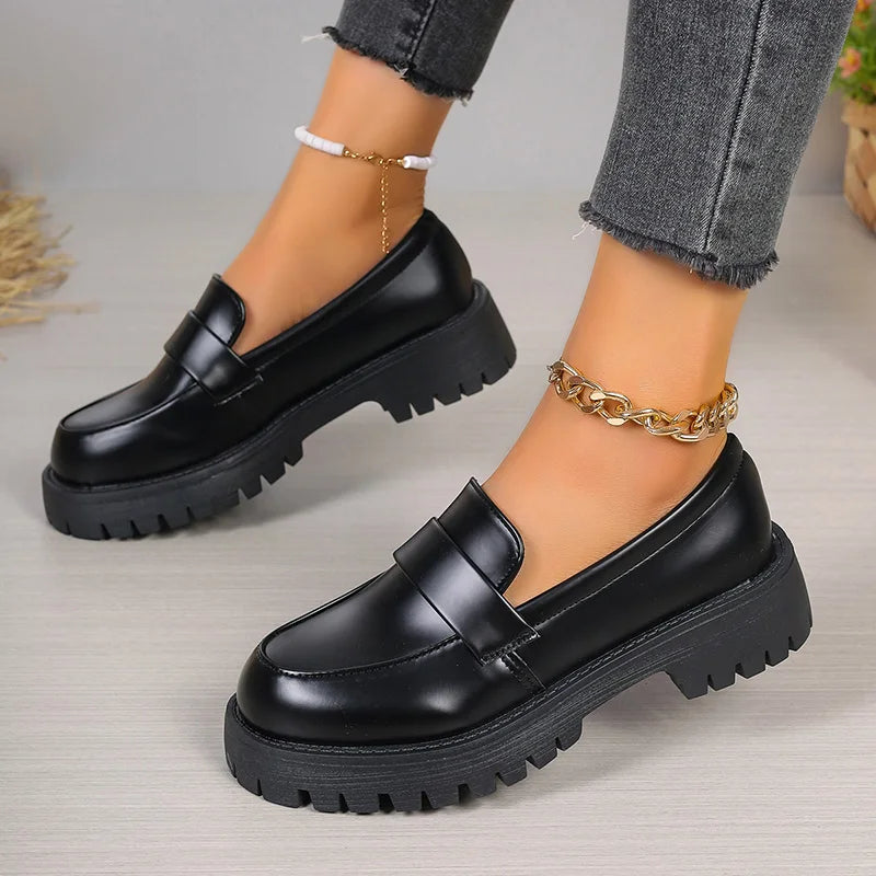 Eirene l Plateau-Damen-Loafer im britischen Stil
