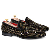 Catriope l Luxuriöse Herren-Loafer mit Nietenverzierung