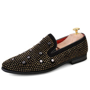 Catriope l Luxuriöse Herren-Loafer mit Nietenverzierung