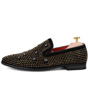 Catriope l Luxuriöse Herren-Loafer mit Nietenverzierung