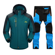 Wasserdichte, bequeme Patchwork-Skijacke mit Reversreißverschluss l Dashawn