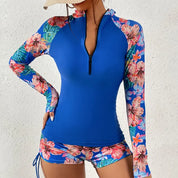 Surf Rider l Zweiteiliges Set aus Tankini Langarm Top mit Shorts