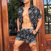 Romanos | Zweiteiliges Sommerhemd und Shorts für Herren