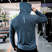 FitnessChamp | Herren-Sport-Hoodie für Muskeltraining Schnell trocknende Jacke