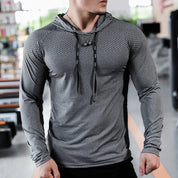 FitnessChamp | Herren-Sport-Hoodie für Muskeltraining Schnell trocknende Jacke