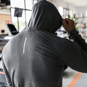 FitnessChamp | Herren-Sport-Hoodie für Muskeltraining Schnell trocknende Jacke