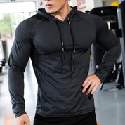 FitnessChamp | Herren-Sport-Hoodie für Muskeltraining Schnell trocknende Jacke