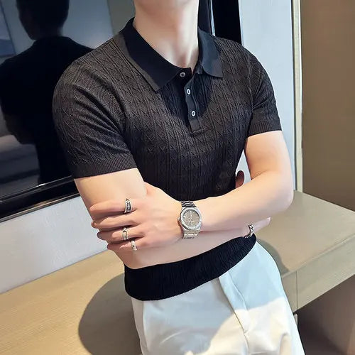Gideon | Gestricktes klassisches Herren-Poloshirt